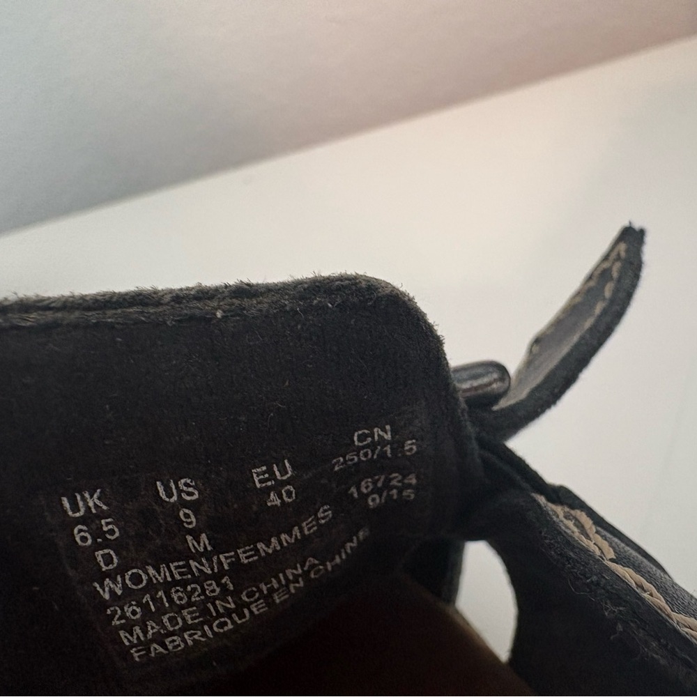 Clarks Black Leather Leisa Gianna Slide Sandal - Picture 9 of 12